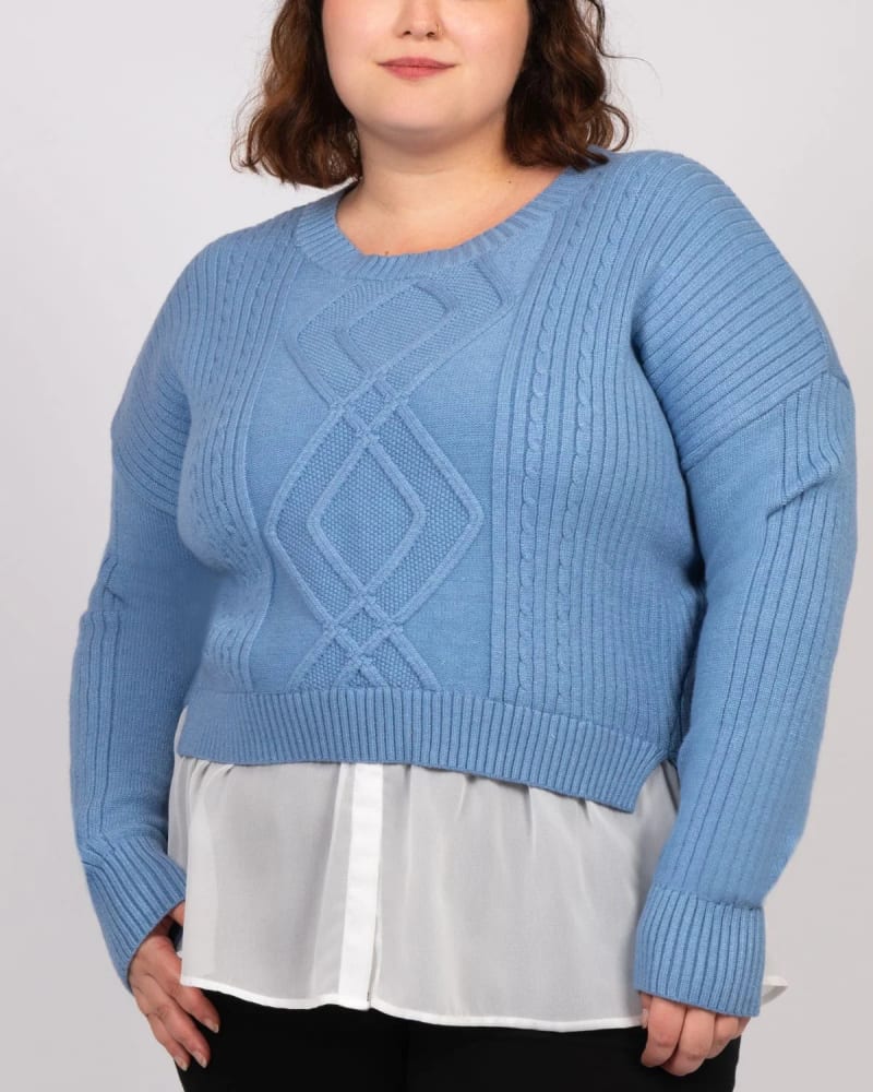 Faux layered sweater 2025